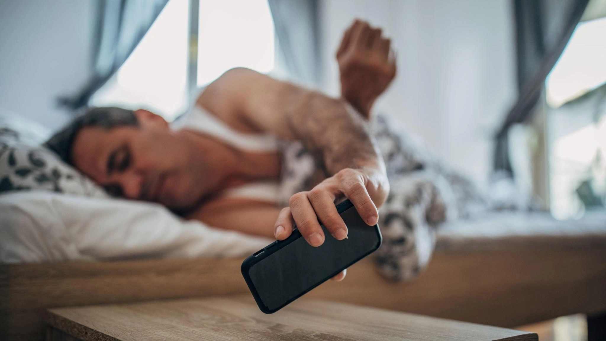 Checking phone the moment we wake up